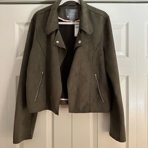 Anthropologie Suede Moto Jacket